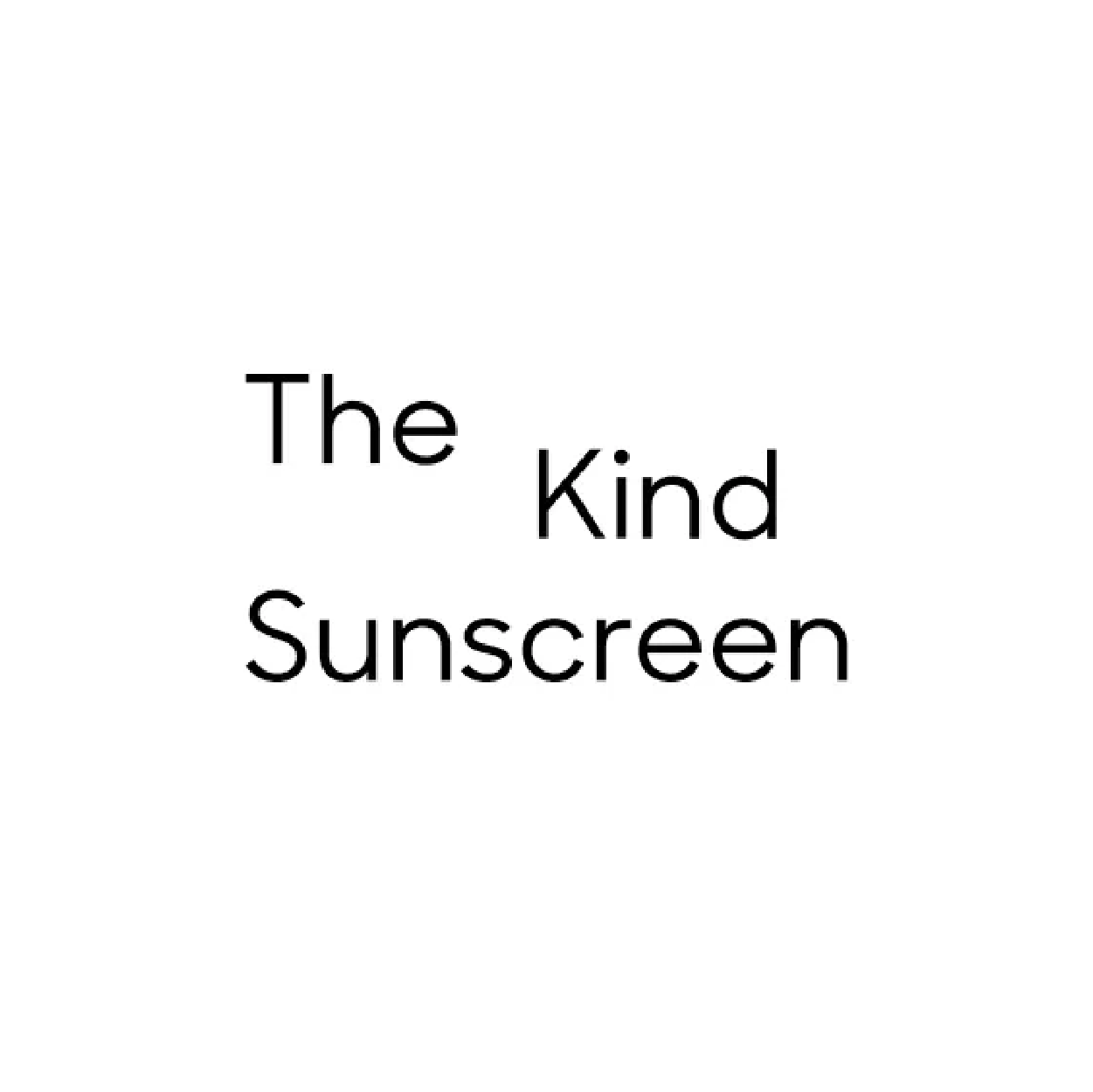 The Kind Sunscreen